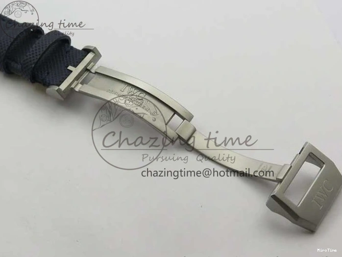 MIROTIME 0304 Reliable Pilot Chrono Blue Angels Black Ceramic ZF Best Edition on Blue Leather Strap A 7088